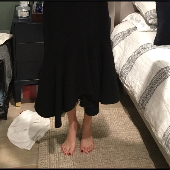 Halston Heritage Black Strapless Midi Dress - Picture 8 of 8